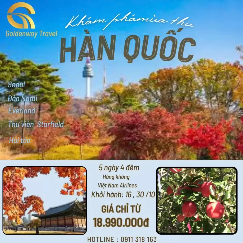 Khám phá mùa thu Hàn Quốc